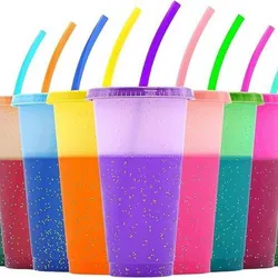 Vasos mágicos con brillo