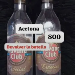 Botella de asetona 