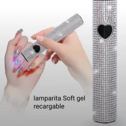 Lámparita soft gel recargable