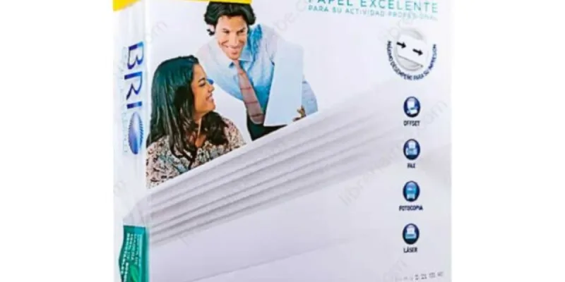Papel Bond Blanco, Tamaño Carta, BRIO, 75 g/m², Paquete de 500 Hojas