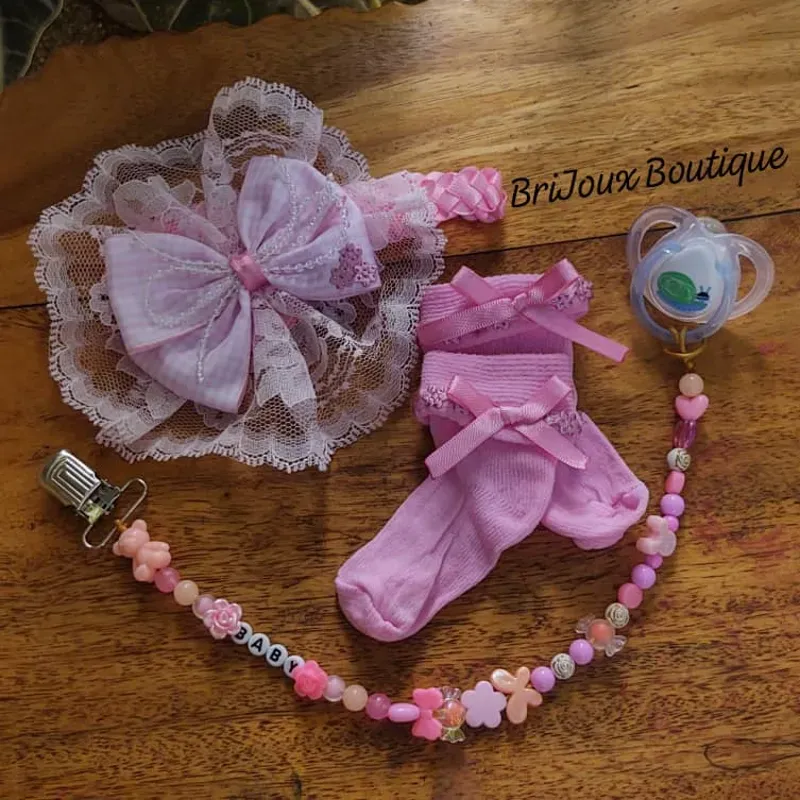 Conjunto canastilla (rosa)