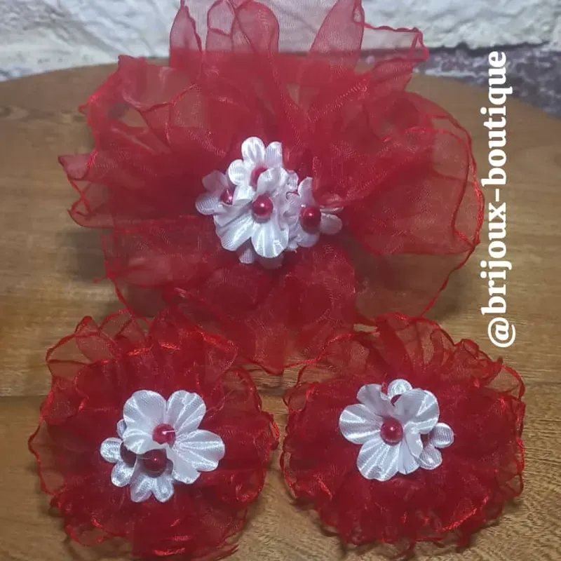 Conjunto cintillo rojo