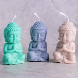 Vela en forma de buda