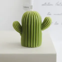 Vela en forma de cactus tradicional