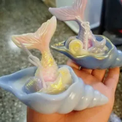 Velas en forma de caracol