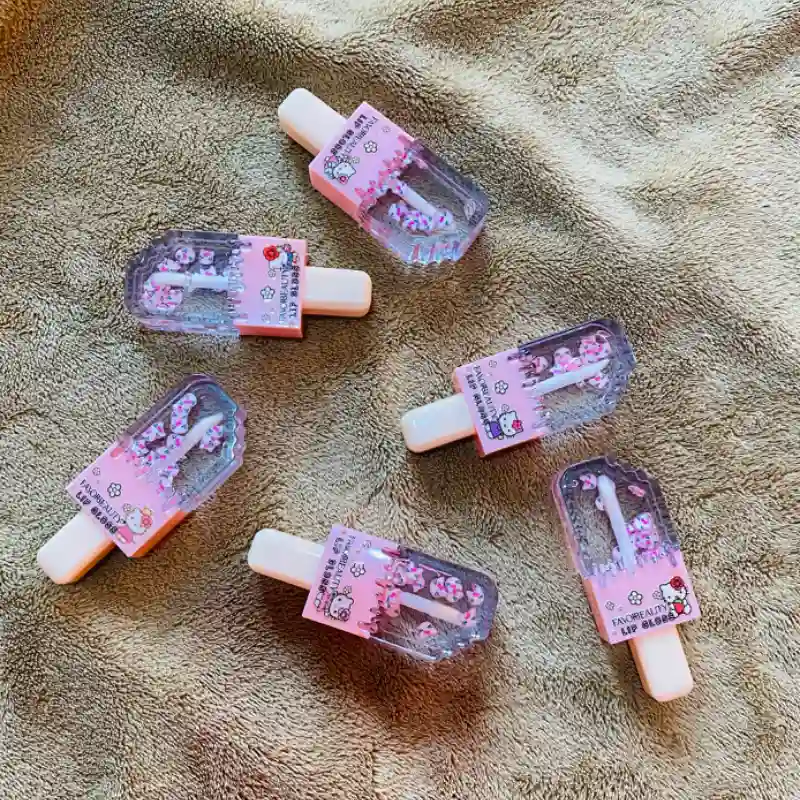 Brillo labial liso de paleta 🍭 