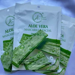 Mascarillas faciales de Aloe vera 🤍💚