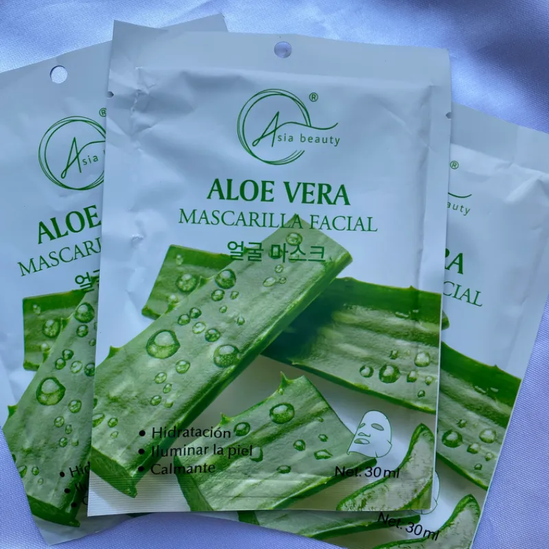 Mascarillas faciales de Aloe vera 🤍💚