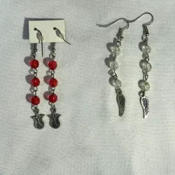 Aretes de swarovski con dije