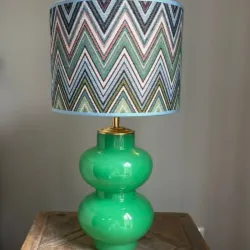 Lámpara en Cristal Verde 