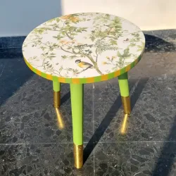 Mesita de Cafe en verde