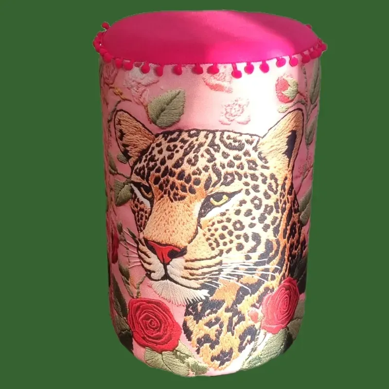 Puff Guepardo Rosa