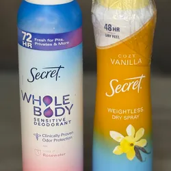 Desodorante de spray secret