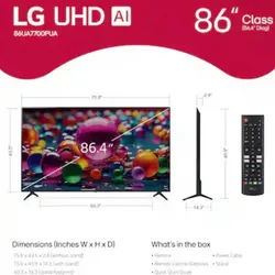 LG 86 pulgadas