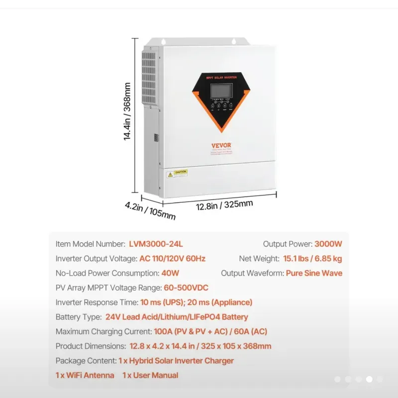 Inversor Híbrido 3,000 W