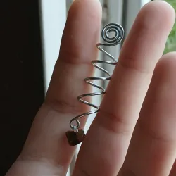 Adorno de espiral para el pelo (espaciado)