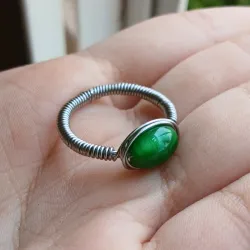 Anillo de cuenta de vidrio (enrollado completo)