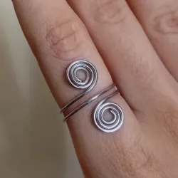 Anillo de dos espirales (Grande)