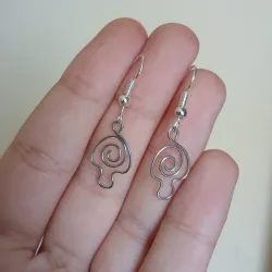 Aretes alambrados de honguito