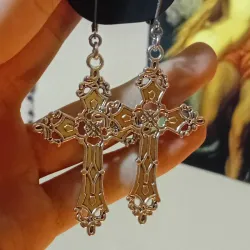 Aretes de cruz (Grandes)