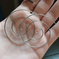 Argollas de espiral (grandes)