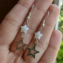 Aretes de estrellitas perladas ⭐️