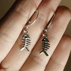 Aretes de pescadito (con clip)