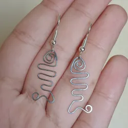 Aretes de pescado (de alambre)