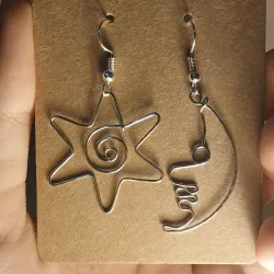 Aretes de sol y luna 🌞🌛