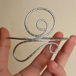 Brazalete de 1 espiral con textura