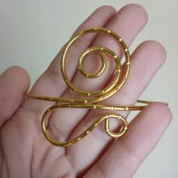 Brazalete de 1 espiral con textura