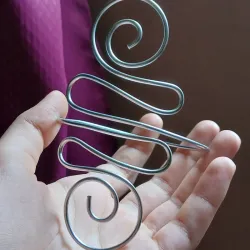 Brazalete de 2 espirales y una S (doble)