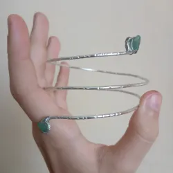 Brazalete de cuarzos y textura