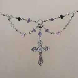 Collar de cuarzos con cruz