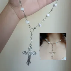 Collar tipo rosario (de cuarzos)