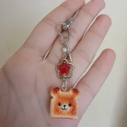 Llavero de tostada de osito
