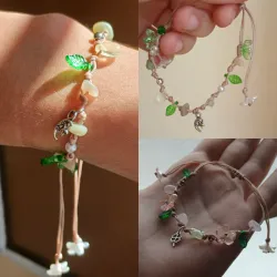 Pulseras de flores (de hilo) 🌸