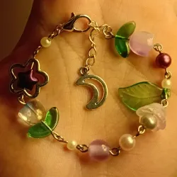Pulsera mixta 🌸🍃✨️