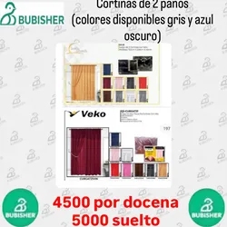 Cortinas de 2 paños