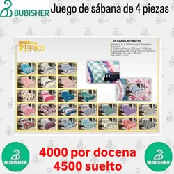 Juegos de sábana de 4 piezas
