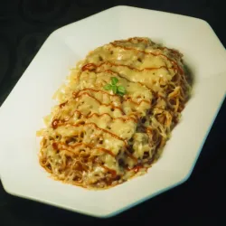 Espaguetis con Queso Gouda 