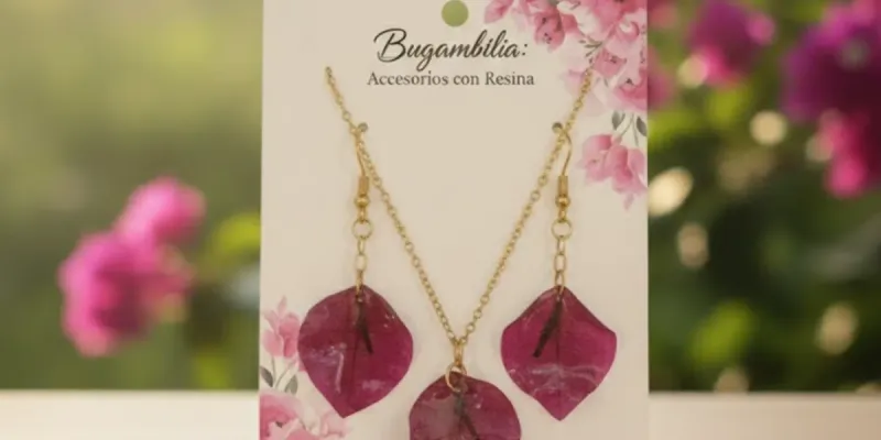 Accesorios con pétalos naturales