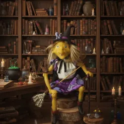 Bruja de cerámica fría