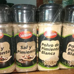 Condimento Pimienta con sal y pimienta blanca 