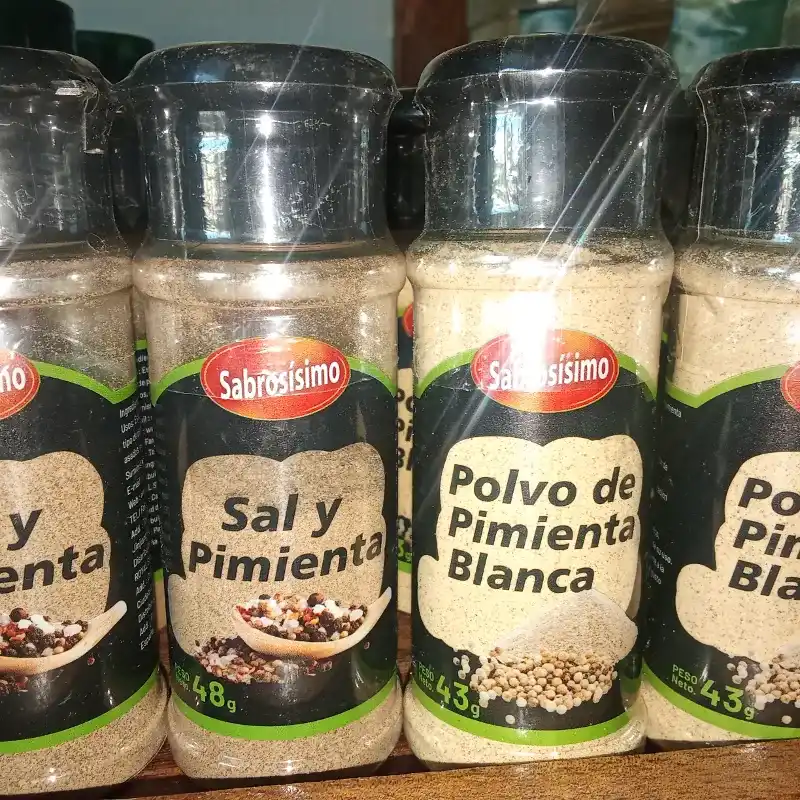 Condimento Pimienta con sal y pimienta blanca 