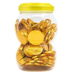 Monedas de chocolate 