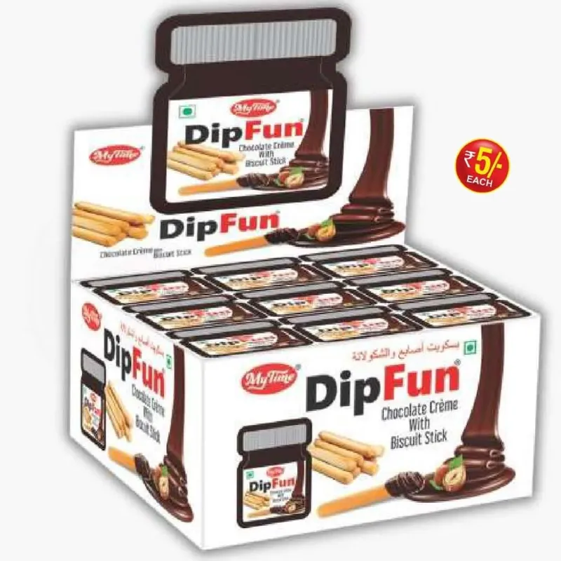 Palitos crujientes para mojar en nutella