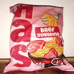 Sopa de fideos con res 