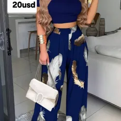 Blusa y Pantaloneta Plumas 