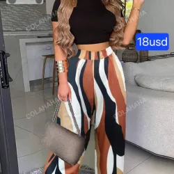 Conjunto Negro, marrón, blanco